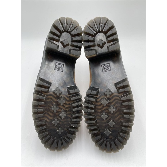 Dr. Martens ROMETTY WOMEN'S NUBUCK LEATHER PLATFORM CHELSEA BOOTS Sand 9 - Picture 5 of 7